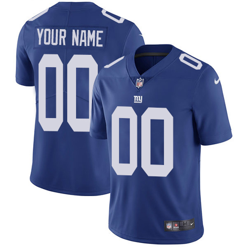 Nike NFL New York Giants Vapor Untouchable Customized Limited Royal Blue Home Youth Jersey