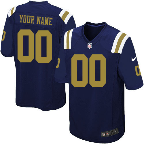 Nike NFL New York Jets CustomizedLimited Navy Blue Alternate Youth Jersey