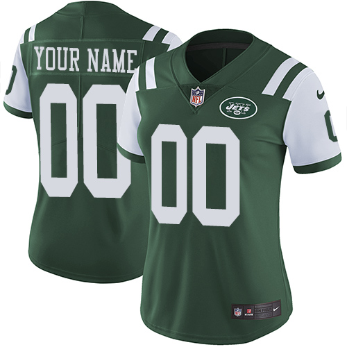 Nike NFL New York Jets Vapor Untouchable Customized Elite Green Home Women's Jersey