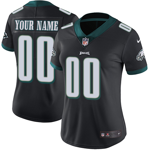 Nike NFL Philadelphia Eagles Vapor Untouchable Customized Elite Black Alternate Women's Jersey