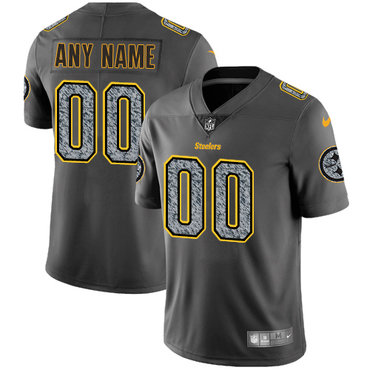 Nike NFL Pittsburgh Steelers Vapor Untouchable Customized Limited Gray Static Men's Jersey