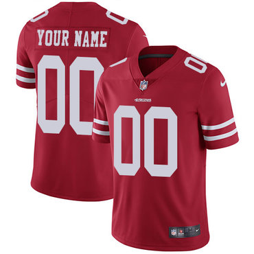 Nike NFL San Francisco 49ers Vapor Untouchable Customized Limited Red Home Men's Jersey