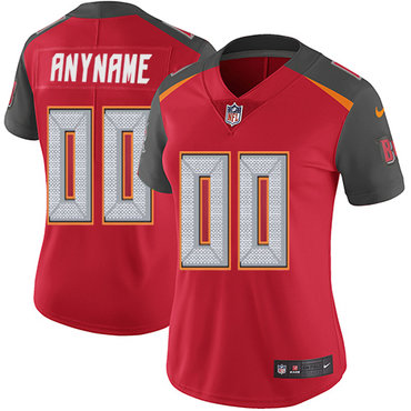 Nike NFL Tampa Bay Buccaneers Vapor Untouchable Customized Elite Red Home Women's Jersey