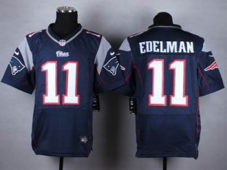 Nike New England Patriots #11 Julian Edelman Navy Blue Team Color NFL Elite Jersey