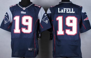 Nike New England Patriots #19 Brandon LaFell Blue Elite Jersey.png