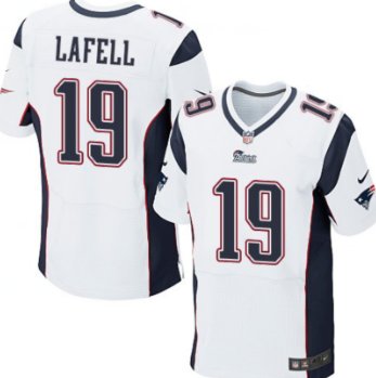 Nike New England Patriots #19 Brandon LaFell White Elite Jersey.png