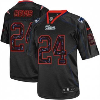 Nike New England Patriots #24 Darrelle Revis New Lights Out Black NFL Elite Jersey