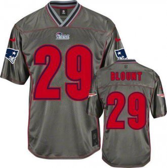 Nike New England Patriots #29 LeGarrette Blount Grey NFL Elite Vapor Jersey