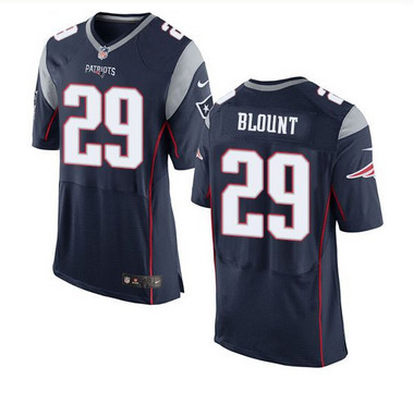 Nike New England Patriots #29 LeGarrette Blount Navy Blue Team Color Men's Stitched NFL New Elite Jersey