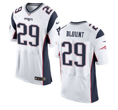 Nike New England Patriots #29 LeGarrette Blount White Men's Stitched NFL New Elite Jersey