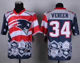 Nike New England Patriots #34 Shane Vereen Navy Blue NFL Elite Noble Fashion Jersey