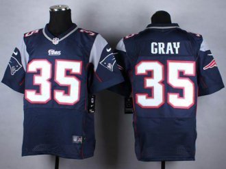Nike New England Patriots #35 Jonas Gray Navy Blue Team Color NFL Elite Jersey