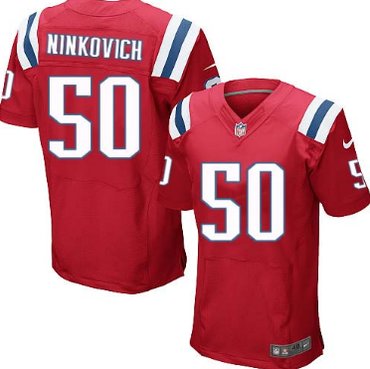 Nike New England Patriots #50 Rob Ninkovich Red Elite Jersey.png