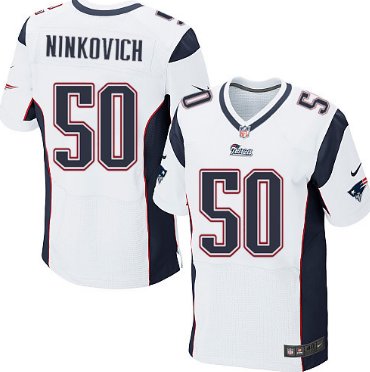 Nike New England Patriots #50 Rob Ninkovich White Elite Jersey.png