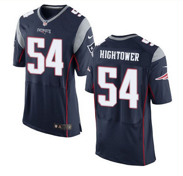 Nike New England Patriots #54 Dont'a Hightower Navy Blue Team Color Men's Stitched NFL New Elite Jersey