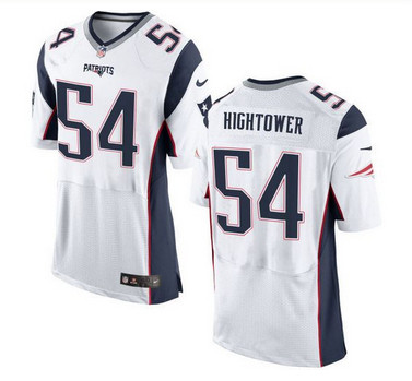 Nike New England Patriots #54 Dont'a Hightower White Men's Stitched NFL New Elite Jersey