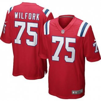 Nike New England Patriots #75 Vince Wilfork Red Alternate NFL Game Jersey