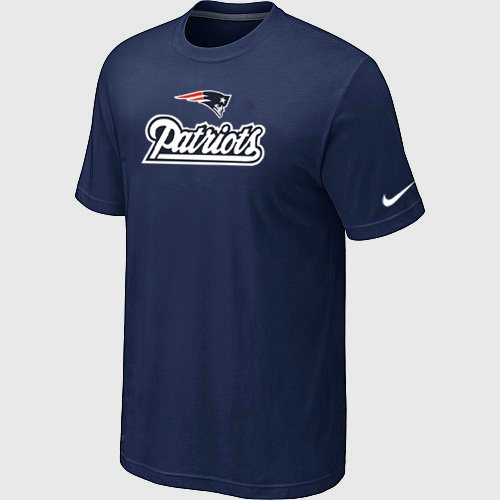 NEW NFL New England Patriots  Authentic Logo T-Shirt D.blue