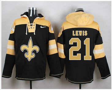 Nike New Orleans Saints #21 Keenan Lewis Black Player Pullover NFL Hoodie
