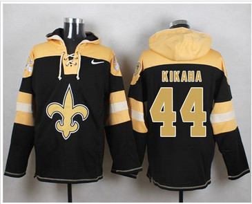 Nike New Orleans Saints #44 Hau'oli Kikaha Black Player Pullover NFL Hoodie