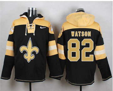 Nike New Orleans Saints #82 Benjamin Watson Black Player Pullover NFL Hoodie