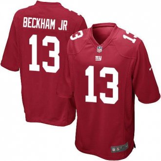 Nike New York Giants #13 Odell Beckham Jr Red Game NFL Jersey