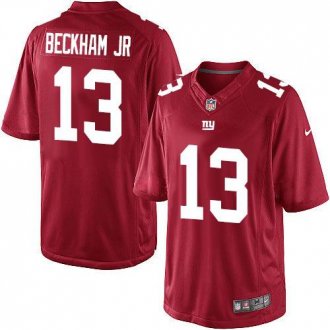 Nike New York Giants #13 Odell Beckham Jr Red Limited NFL Jersey