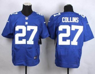 Nike New York Giants #27 Landon Collins Royal Blue Team Color Men's Stitched NFL Elite jersey