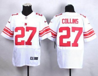 Nike New York Giants #27 Landon Collins White Men's Stitched NFL Elite Jersey