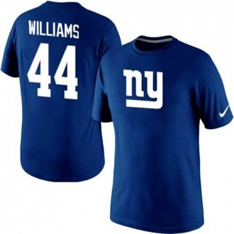 Nike New York Giants #44 Andre Williams Name & Number NFL T-Shirt Blue