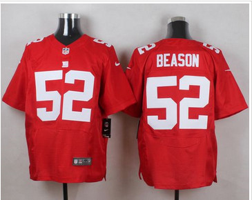 Nike New York Giants #52 Jon Beason Red Alternate Men's Stitched NFL Elite Jersey