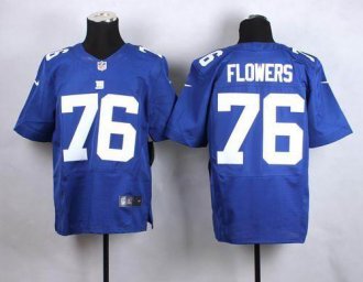 Nike New York Giants #76 Ereck Flowers Royal Blue Team Color Men's Stitched NFL Elite jersey