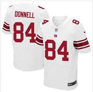 Nike New York Giants #84 Larry Donnell White Men's Stitched NFL Elite Jersey