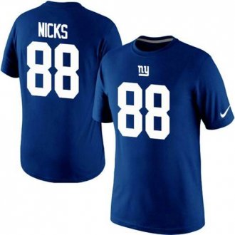 Nike New York Giants #88 Hakeem Nicks Pride Name & Number NFL T-Shirt Blue