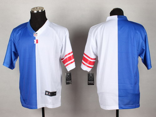 Nike New York Giants Blank Blue_White Two Tone Elite Jersey