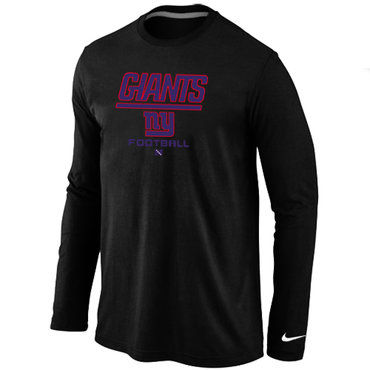 Nike New York Giants Critical Victory Long Sleeve T-Shirt Black