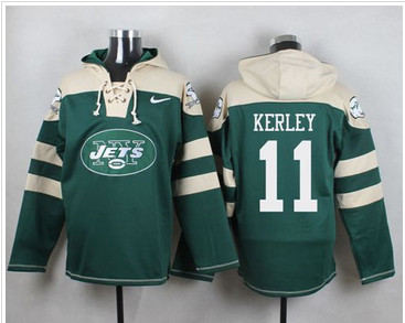 Nike New York Jets #11 Jeremy Kerley Green Player Pullover NFL Hoodie