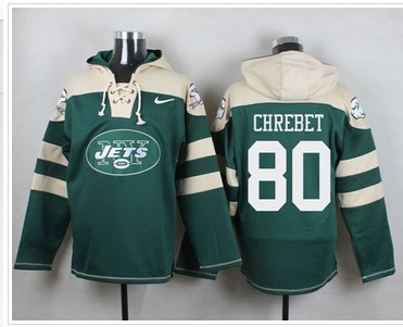 Nike New York Jets #80 Wayne Chrebet Green Player Pullover NFL Hoodie