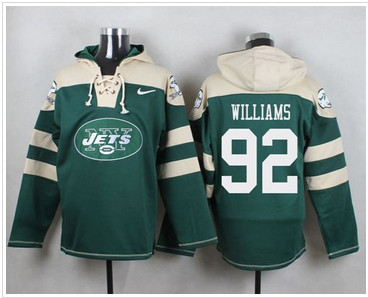 Nike New York Jets #92 Leonard Williams Green Player Pullover NFL Hoodie