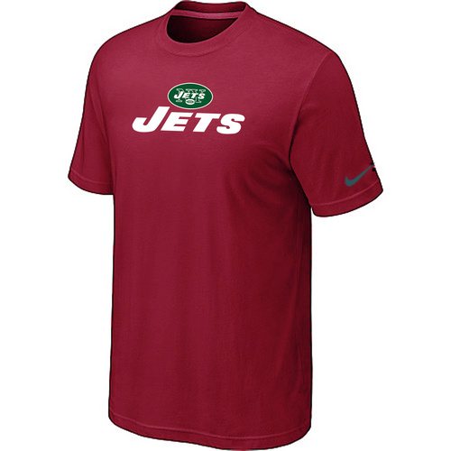 NEW NFL New York Jets Authentic Logo T-Shirt - Team Red
