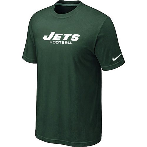 NEW NFL New York Jets Sideline Legend Authentic Font Dri-fit T-Shirt Green