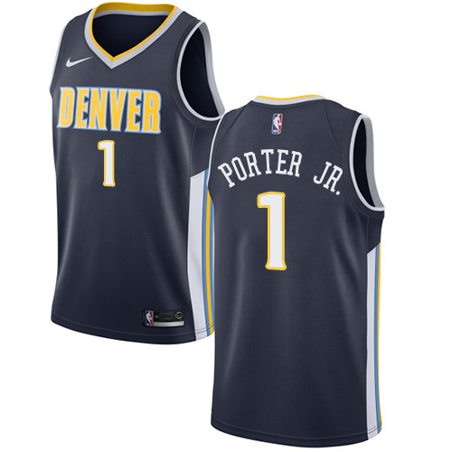 Nike Nuggets #1 Michael Porter Jr. Navy NBA Swingman Icon Edition Jersey