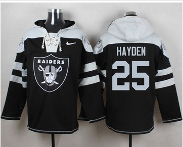 Nike Oakland Raiders #25 D.J. Hayden Black Player Pullover NFL Hoodie