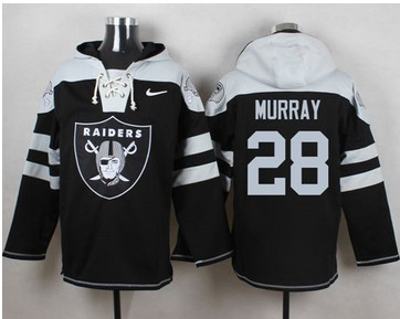 Nike Oakland Raiders #28 Latavius Murray Black Player Pullover NFL Hoodie