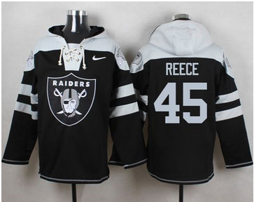 Nike Oakland Raiders #45 Marcel Reece Black Player Pullover NFL Hoodie