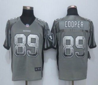 Nike Oakland Raiders #89 Amari Cooper Grey Men's Stitched NFL Elite Drift Fashion Jersey