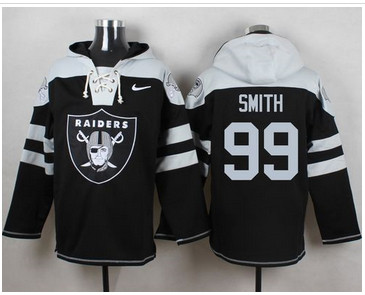 Nike Oakland Raiders #99 Aldon Smith Black Player Pullover NFL Hoodie