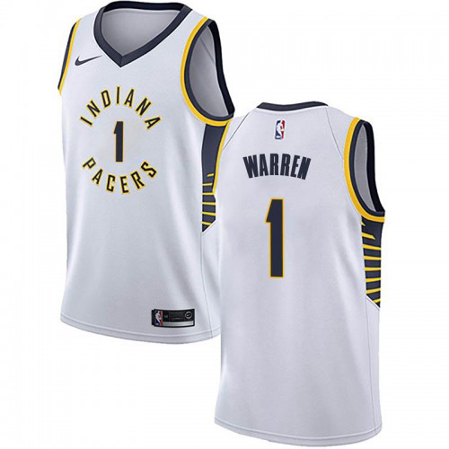 Nike Pacers #1 TJ Warren White NBA Swingman Association Edition Jersey