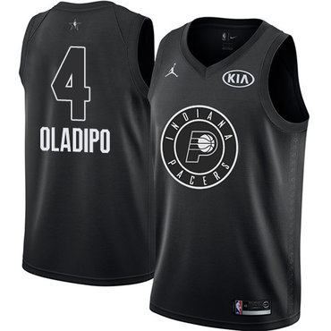 Nike Pacers #4 Victor Oladipo Black Youth NBA Jordan Swingman 2018 All-Star Game Jersey