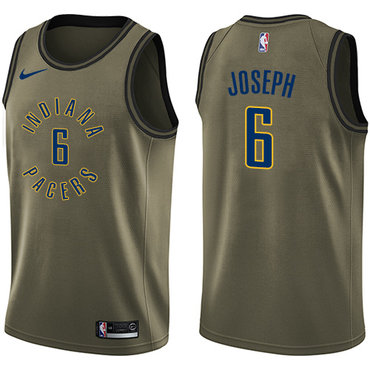 Nike Pacers #6 Cory Joseph Green Salute to Service NBA Swingman Jersey
